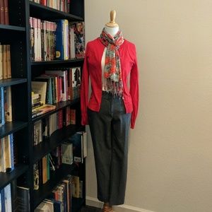 Loft Petite Gray Ankle Length Pants